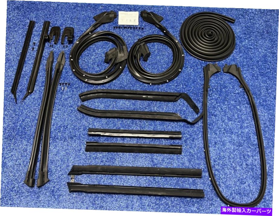 ドアピラー WeatherStrip 14PCキットドアピラートランク垂直U字型コンバーチブルトップ68-69 Weatherst..