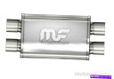 マフラー Magnaflow 11386ユニバーサルステンレス鋼楕円形の排気マフラー2.5 "イン/アウト Magnaflow 11386 Universal Stainless Steel Oval Exhaust Muffler 2.5" In/Out
