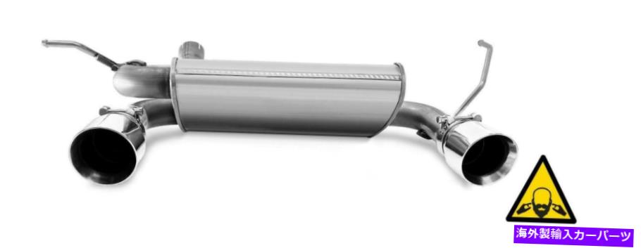 マフラー ヒント付きステンレススチールリアエキゾーストマフラーフィット：2007-2017ジープラングラー Stainless Steel Rear Exhaust Muffler with Tips fits: 2007 - 2017 Jeep Wrangler
