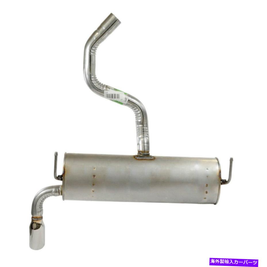 マフラー ジープチェロキー14-18静かなフローステンレス鋼楕円形の排気マフラーアセンブリ For Jeep Cherokee 14-18 Quiet-Flow Stainless Steel Oval Exhaust Muffler Assembly