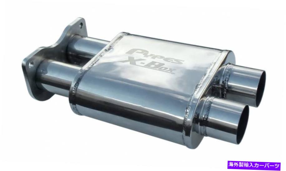 マフラー Pypes Performance Exautr MVX10 X-Box Muffler Fits 04-06 GTO Pypes Performance Exhaust M..