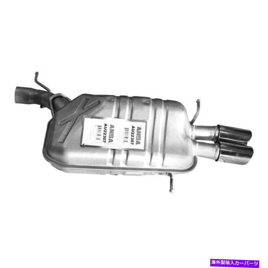 マフラー Audi S4 2000-2002 ANSA AU22307リアエキゾーストマフラーの場合 For Audi S4 2000-2002 Ansa AU22307 Rear Exhaust Muffler