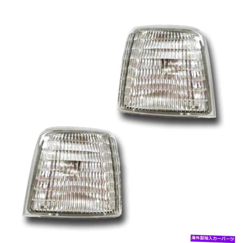 サイドマーカー フィット92-96フォードブロンコF-150 F250ドライバー +乗客サイドマーカーライトランプペア Fits 92-96 Ford Bronco F-150 F250 Driver + Passenger Side Marker Light Lamp Pair