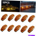 サイドマーカー 10PCSアンバーLEDカートラックトレーラーランプ2.5
