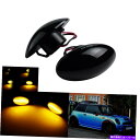 サイドマーカー ミニクーパーR50 R52 R53 LEDサイドマーカーライトクリアフェンダーマーカーランプのペア Pair For Mini Cooper R50 R52 R53 LED Side Marker Light Clear Fender Marker Lamps