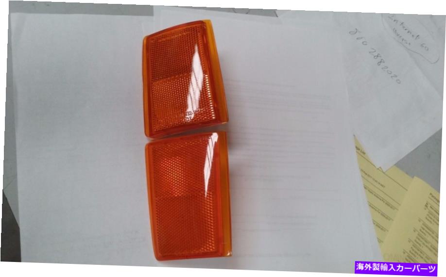 サイドマーカー 1988-1993シボレーサイドマーカーランプアセンブリLH + RH（低いみ）に適合する Fits 1988-1993 Chevrolet Side Marker Lamp Assembly LH + RH (Lower only)