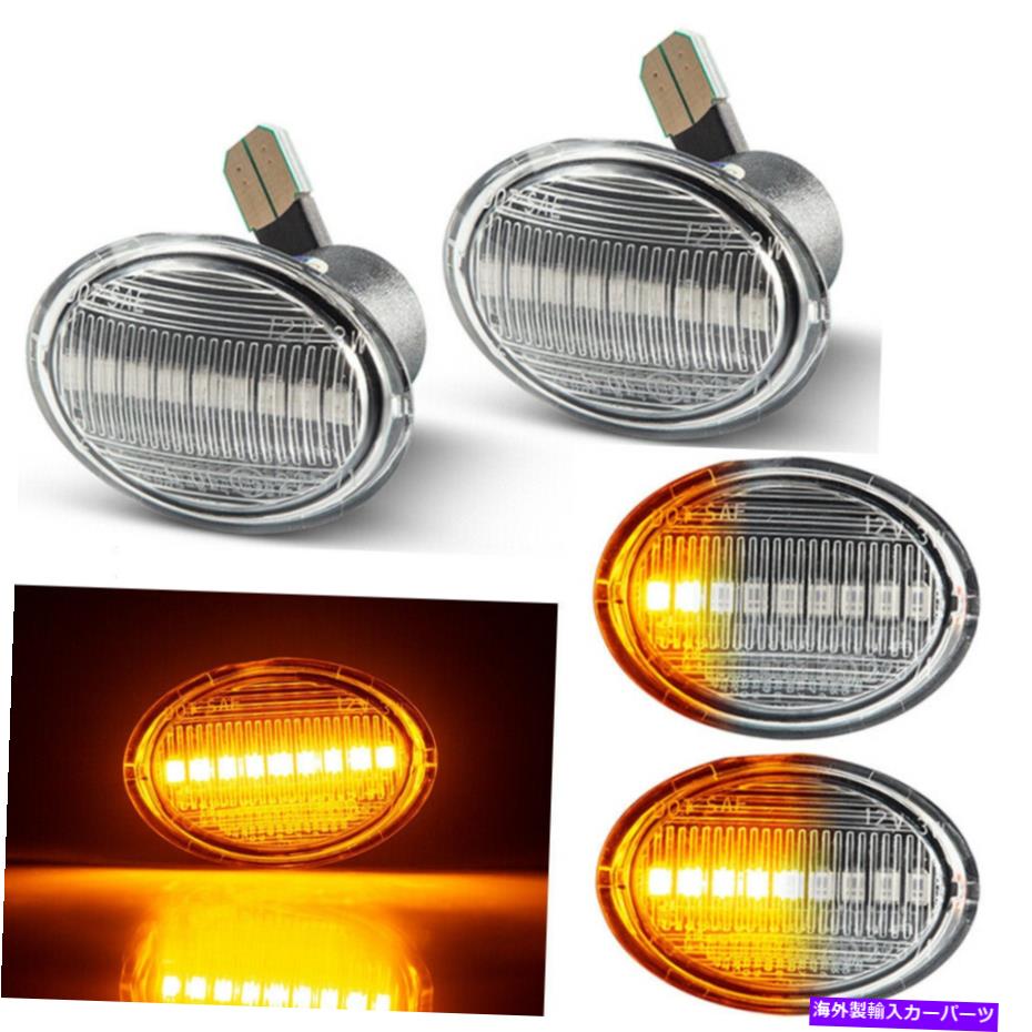 Us Custom Parts Shop USDM㤨֥ɥޡ 2007-2019 FIAT 500 500E 500C ABARTHΥꥢ󥺥СLEDɥޡ饤 Clear Lens Amber Led Side Marker Light for 2007-2019 Fiat 500 500e 500c AbarthפβǤʤ43,890ߤˤʤޤ