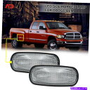 サイドマーカー ダッジ03-09ラム2500HD 3500HDクリアダイアルベッドサイドフェンダーマーカーライト2X FOR DODGE 03-09 RAM 2500HD 3500HD Clear DUALLY BED SIDE FENDER MARKER LIGHT 2X(2)