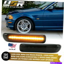 サイドマーカー USA船の煙鉛LEDライトバーフェンダーサイドマーカー99-03 BMW E46 2D/4D/Cabrio USA Ship SMOKE LED...