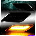サイドマーカー スモークレンズアンバーLEDサイドマーカーライトフィット12-14メルセデスW204 C250 C300 C350 SMOKED LENS AMBER LED SIDE MARKER LIGHTS FIT 12-14 MERCEDES W204 C250 C300 C350(2)