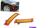 サイドマーカー アンバーレンズフロントバンパーサイドマーカーリフレクターランプ2011-2013 BMW E70 X5 LCI Amber Lens Front Bumper Side Marker Reflector Lamps For 2011-2013 BMW E70 X5 LCI