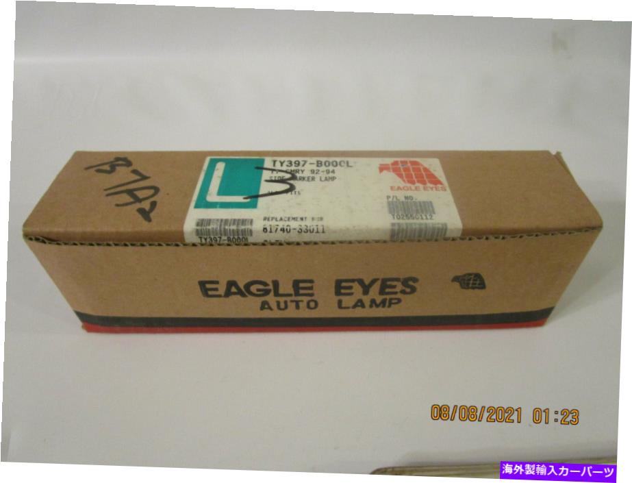 サイドマーカー Eagle Eye Ty397-B000Lサイドマーカー、左灯バンパーマウントフィットカムリ92-94 Eagle Eye TY397-B000L Side Marker, Left Light Bumper Mounted Fits Camry 92-94