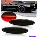 サイドマーカー 1997年から2004年のシボレーシボレーコルベットC5のスモークリアレッドLEDサイドマーカーライト Smoked Rear Red LED Side Marker Lights For 1997-2004 Chevrolet Chevy Corvette C5