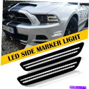 TCh}[J[ 2PCSzCgtgTChtF_[tA}[J[LEDvCg10-14tH[h}X^O 2PCS White Front Side Fender Flare Marker LED Lamp Lights For 10-14 Ford Mustang