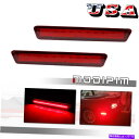 TCh}[J[ 1999N2004ÑtH[h}X^O2{ԂYbhLEDATCh}[J[CWP[^Cg 2X Red Lens Red LED Rear Side Marker Indicator Lights For 1999-2004 Ford Mustang