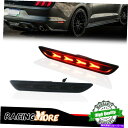 サイドマーカー 2015-2021フォードマスタングのリアサイドマーカーライトレッドLEDランプを直接交換します Direct Replace Rear Side Marker Lights Red LED Lamps For 2015-2021 Ford Mustang