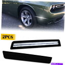 サイドマーカー ダッジチャレンジャー2015-22サイドマーカーライトホワイトLEDフロントバンパーランプPUS For Dodge Challenger 2015-22 Side Marker Light White LED Front Bumper Lamps PUS