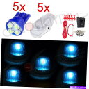 サイドマーカー Ford F-250トラックの5PCSクリアレンズ12VアイスブルーLEDキャブマーカーライト +配線 5PCS FOR FORD F-250 ...
