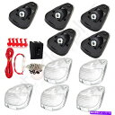 サイドマーカー 5xフォードキャブマーカールーフトップランニングクリアカバー&ブラックベース&ワイヤーパック 5X FOR FORD CAB MARKER RO...