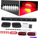 サイドマーカー 3x 12 LEDキャブマーカー08-16シボレーシルバラード1500 + 2x赤色光無料 3x 12 Led Cab Marker For 0...