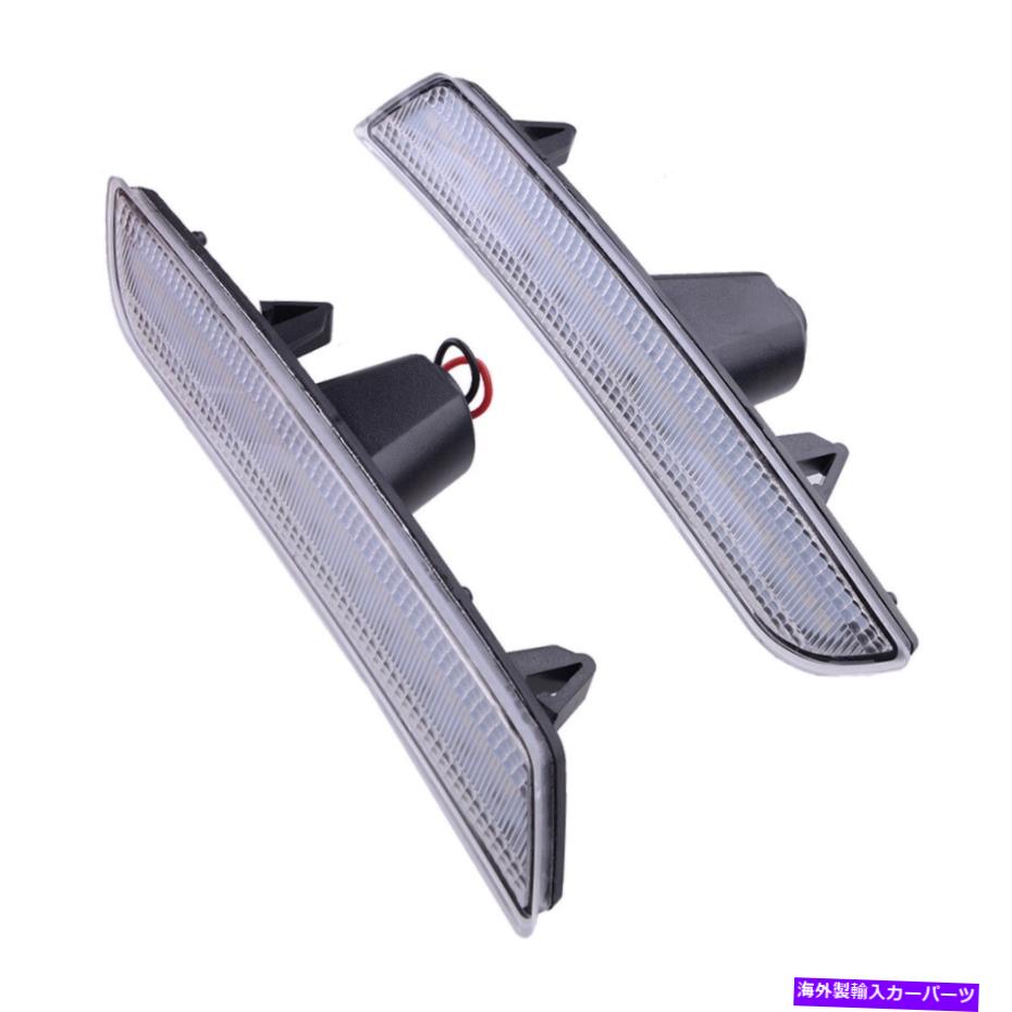 サイドマーカー 2xアンバーLEDフロントサイドマーカーライトランプキャデラックATS 2013-14 XT5 2017+に適しています 2x Amber LED Front Side Marker Light Lamp fit for Cadillac ATS 2013-14 XT5 2017+