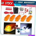 サイドマーカー トラック用の5xアンバーキャブルーフマーカーランニングランプ194 LEDライト+配線パック 5X FOR TRUCK AMBER CAB ROOF MARKER RUNNING LAMPS 194 LED LIGHTS+WIRING PACK
