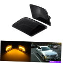 サイドマーカー ベンツW204 C300 C350 C63 AMG 08+の2xフロントアンバーLEDサイドマーカー信号ライト 2x Front Amber LED Side Marker Signal Light For Benz W204 C300 C350 C63 AMG 08+