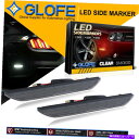 サイドマーカー 2015-2020 Ford Mustang Smoked Lensアップグレード明るいLEDリアサイドマーカーライト For 2015-2020 Ford Mustang Smoked Lens Upgrade Bright LED Rear Side Marker Light