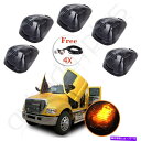 サイドマーカー Ford Dodge Truck SUV + 4x DRLランプ用の5xアンバーLEDキャブマーカーランニングライト 5X Amber LED ...