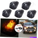 サイドマーカー ダッジフォードSUV +4x赤色ライト用の5xアンバーLEDキャブマーカーライトアセンブリアセンブリ 5X Amber LED Cab Mark...