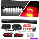 サイドマーカー 3PCS LEDキャブマーカーライト + 2008-2016 SILVERADO 1500 3500の2X LEDレッドライト 3PCS LED...