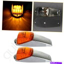 サイドマーカー Kenworth Freightliner Trailerの2PCS AMBER LED CAB ROUFランカーライト 2PCS FOR KE...
