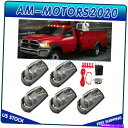 サイドマーカー 2017-2019 Ford F250 F350 LEDキャブマーカー屋根を走っている白い光+配線 5X FOR 2017-2019 FORD ...
