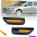 サイドマーカー 2xフェンダーL&R LEDサイドマーカーライト98-06ボルボS60 V70 S80 XC90ターンシグナル 2x Fender L&R LED Side Marker Light for 98-06 VOLVO S60 V70 S80 XC90 Turn Signal(2)
