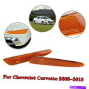 サイドマーカー 2PCSフロントバンパーサイドマーカーパーキングライトランプ05-13シボレーコルベットZ06 2PCS Front Bumper Side Marker Parking Light Lamp for 05-13 Chevy Corvette Z06(2)
