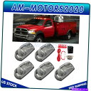 サイドマーカー 2017-2019 Ford F250 +スイッチ用の5X LEDキャブマーカー屋根ランニングライトアンバー 5X LED CAB MARKER...