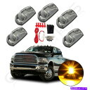 サイドマーカー 2017-2019 Ford F250の5x LEDキャブマーカー屋根ランニングライトamber+スイッチ 5X LED CAB MARKER ...