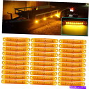 サイドマーカー 30PCS 12V-24V 9 LEDカーサイドマーカーインジケーターライトクリアランスランプ琥珀 30Pcs 12V-24V 9 LED Ca...