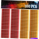 TCh}[J[ 100xԂAo[TChNAXgbNg[[Cgo[9 LED}[J[Cg12V US 100X Red Amber Side Clearance Truck Trailer Light Bar 9 LED Marker Lights 12V US