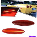 サイドマーカー 2PCSフルLEDレッドレンズリアバンパーサイドマーカーライトシェビーコルベットC5 1 ... 2Pcs Full Led Red Lens ...