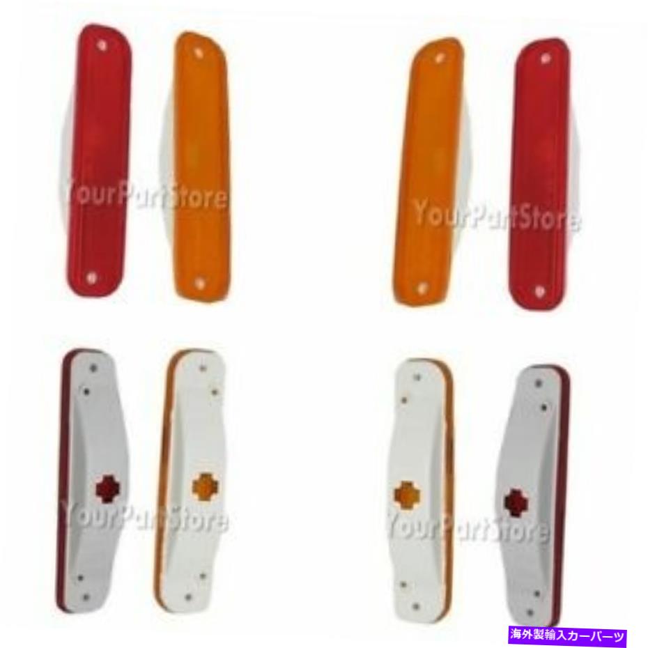 サイドマーカー 73-87 Chevy GMC PUピックアップトラックダイアルリアフェンダーサイドマーカーライト..