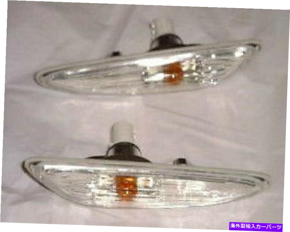 サイドマーカー BMWブランド本物のOEM E46セダンワゴン2002-2005クリアトライアングルサイドマーカー新しい BMW Brand Genuine OEM E46 Sedan Wagon 2002-2005 Clear Triangle Side Markers New