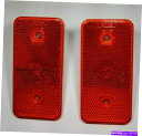 サイドマーカー 2つの左＆右ペアVolkswagen Vanagon 1980-1991のリアサイドマーカーレンズレッドセット REAR SIDEMARKER LENS RED SET OF 2 LEFT & RIGHT PAIR VOLKSWAGEN VANAGON 1980-1991