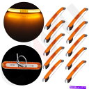 サイドマーカー 10x Yellow21 LEDカーサイドマーカーRVトレーラートラックのランニングインジケータライト 10x yellow 21 LED ca...