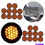 ɥޡ 20xС424ֱ֥ݤơ륵ɥޡ饤ȥȥåȥ졼顼 20X Amber 4 inch 24Bulbs LED Round Turn Tail Side Marker Light For Truck Trailer