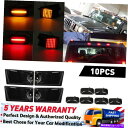 サイドマーカー 2003年から2009年に喫煙HommerH2 10PCS LED CAB ROFEランニングライトサイドマーカーランプ Smoked For ...