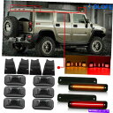 サイドマーカー 2003年から2009年のHummer H2 14PCS LED CAB ROFEランニングライトサイドマーカーランプスモーク For 2003...