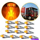 サイドマーカー eccpp 13x魚雷琥珀色の17 LEDキャブマーカークリアランスフリーンシュトライナーのトップライト ECCPP 13X Torpedo A...