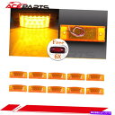 サイドマーカー 11pcsアンバークロム17枚のキャブマーカーライトw 4pcs freightliner for freightliner 11PCS AMB...