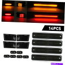 サイドマーカー ハマーH2 H2 SUT 2003-2009のための赤いアンバーLEDキャブルーフトップライトサイドマーカーランプ Red Amber LED ...